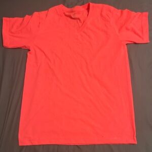 Mango Vibrant Red V-Neck Tee